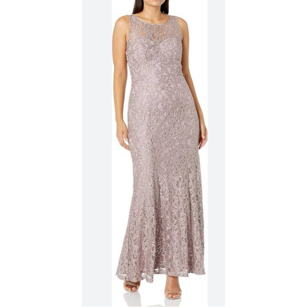 Ignite Evening Dress 12 Formal Gold Sequins Cruise Wedding Party Cruise Long